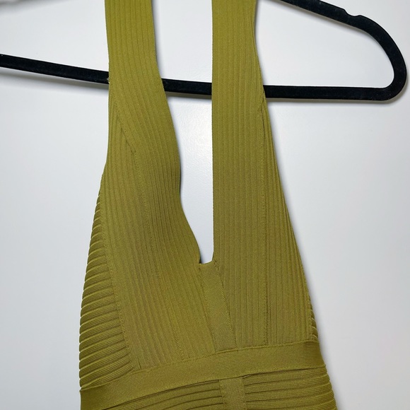 Boohoo Halterneck Bandage Plunge Midi Dress (US 8) - Picture 4 of 4